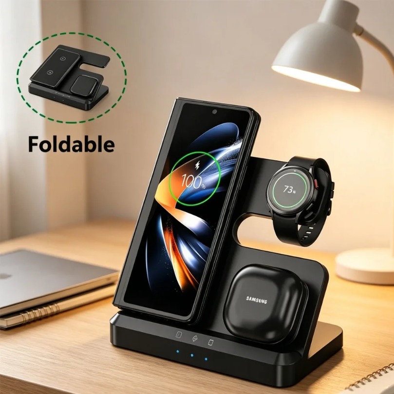 Wireless Charger 3 In 1 - 3 in 1 Fast Wireless Charger