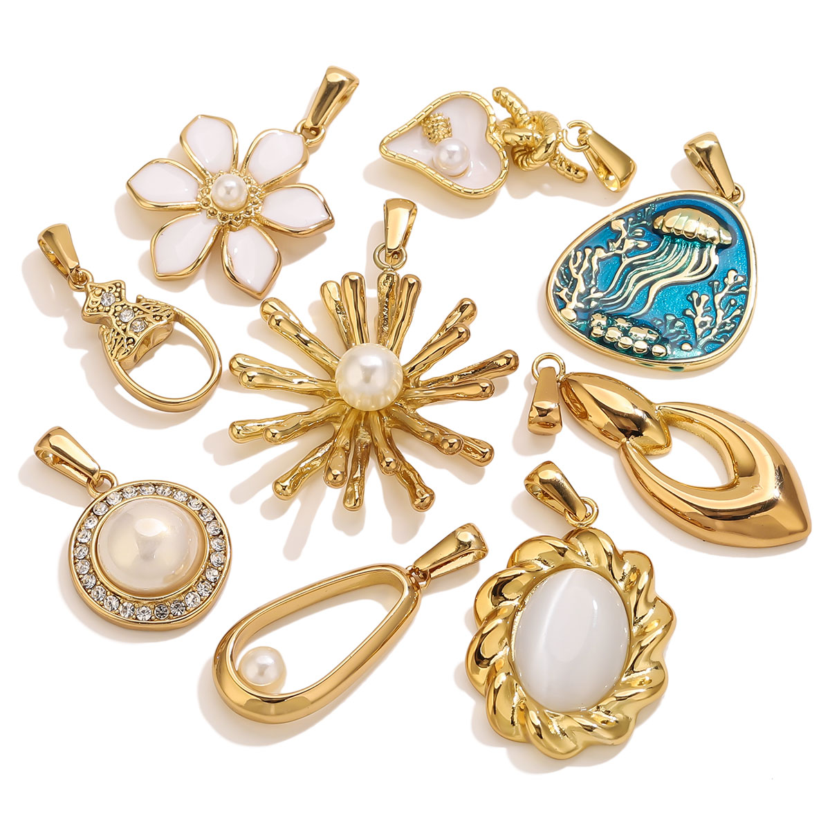 Vintage Tech Accessories - 1Pcs 18K Gold Plated Stainless Steel