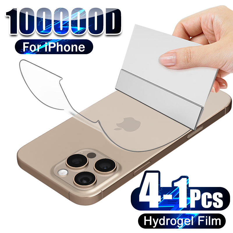 Tech Accessories Apple - 4-1Pcs Back Hydrogel Film For iPhone