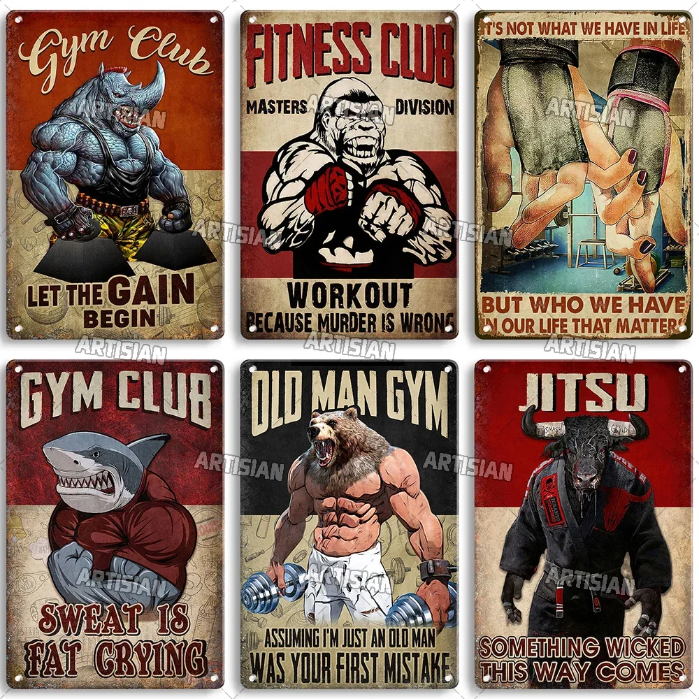 Vintage Tech Accessories - Old Man Gym Club Inspirational Phrase