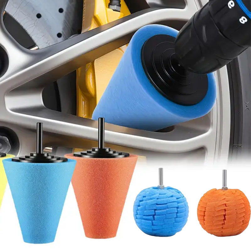 Tech Car Accessories - Car Drill Polishing Sponge Pad Kit