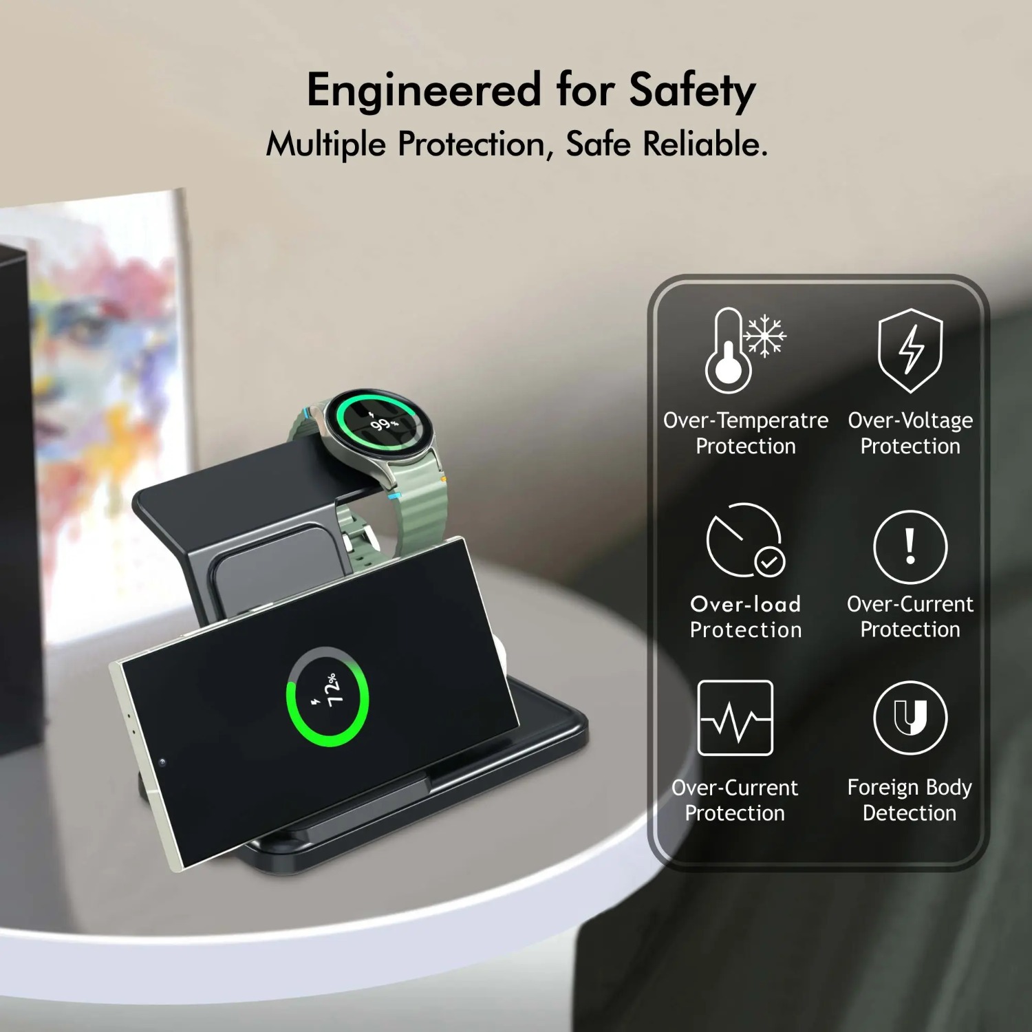 Desktop 3-in-1 Wireless Charge - Wireless Charger 3 In 1 评论和价格