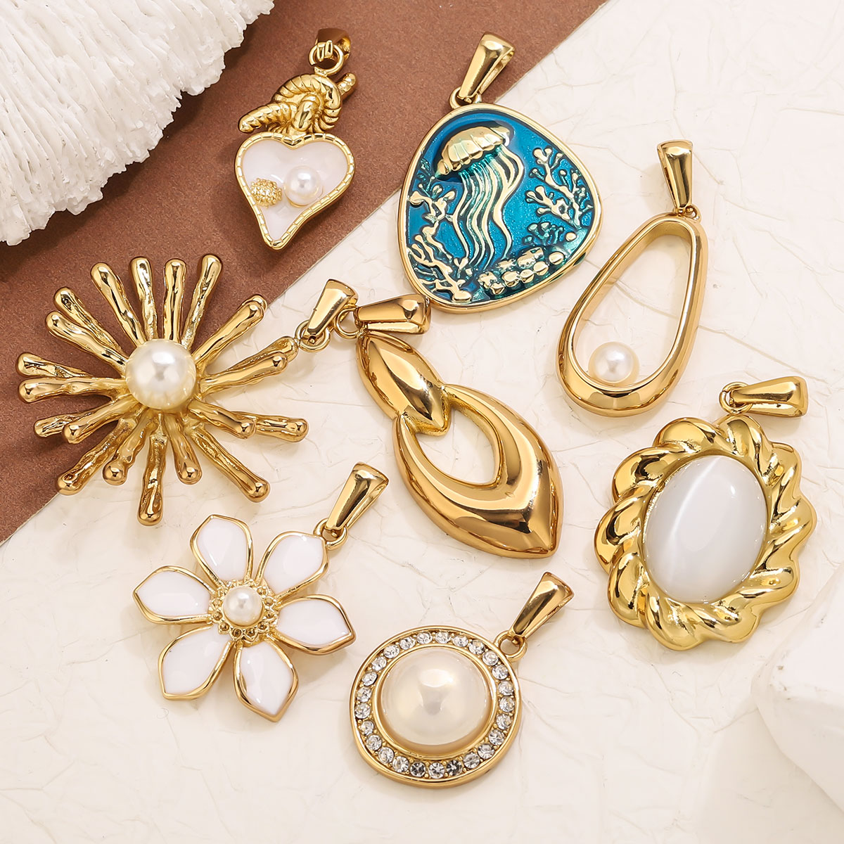 1Pcs 18K Gold Plated Stainless - Vintage Tech Accessories 评论和价格