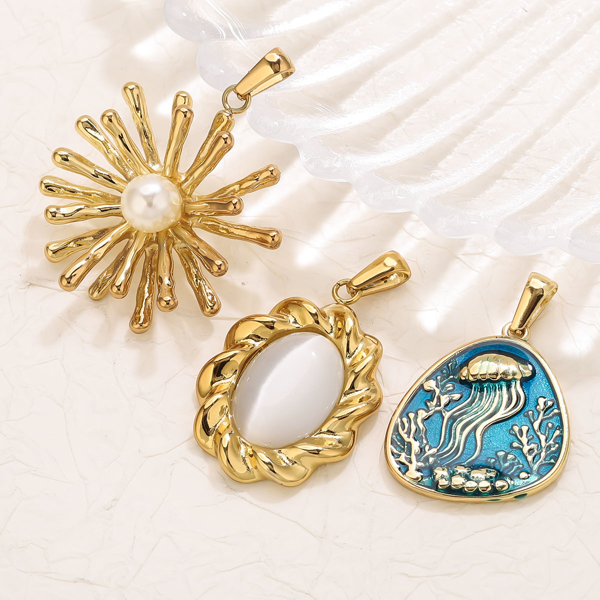 1Pcs 18K Gold Plated Stainless - Vintage Tech Accessories 评论和价格