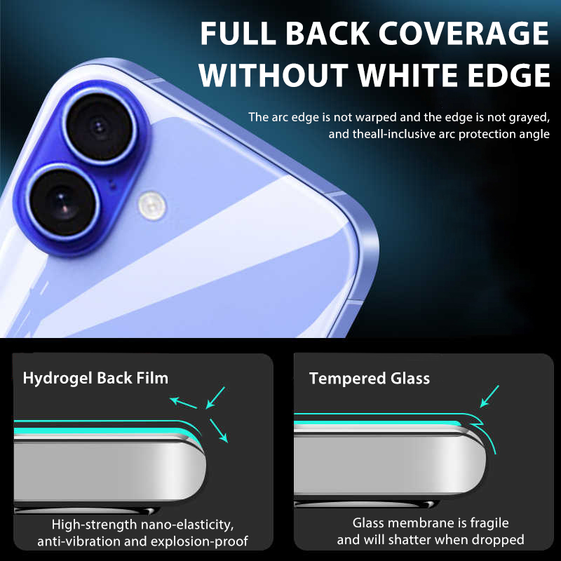 4-1Pcs Back Hydrogel Film For  - Tech Accessories Apple 评论和价格