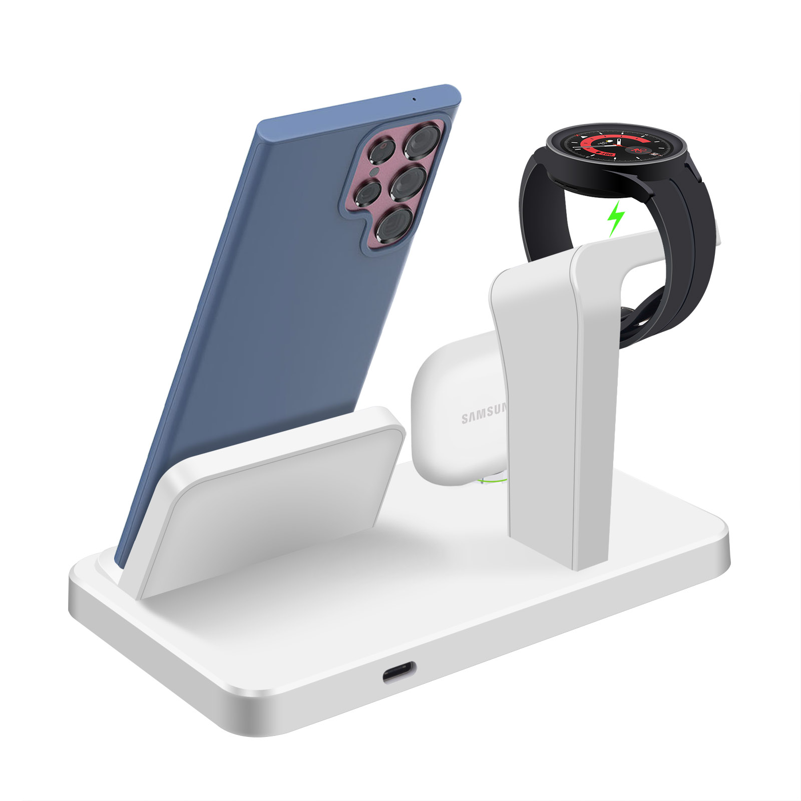 Desk 3 in 1 Type C Port Wirele - Wireless Charger 3 In 1 评论和价格