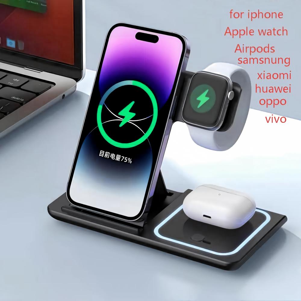 Wireless Charger Holder Stand  - Wireless Charger 3 In 1 评论和价格
