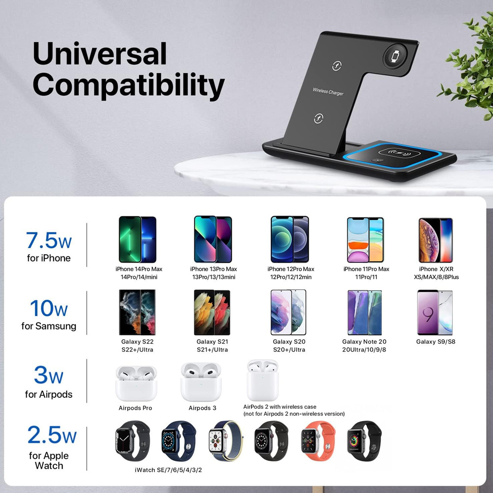 Wireless Charger Holder Stand  - Wireless Charger 3 In 1 评论和价格