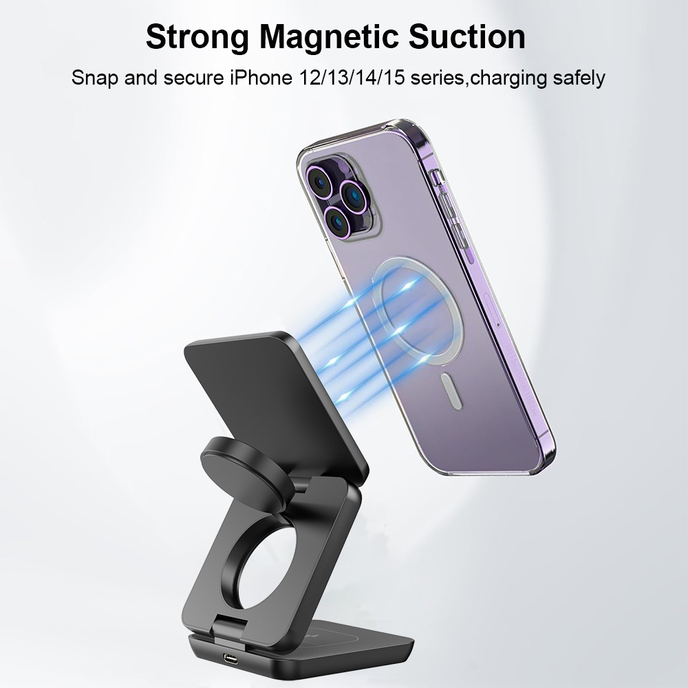 3 in 1 Foldable Magnetic Wirel - Wireless Charger 3 In 1 评论和价格
