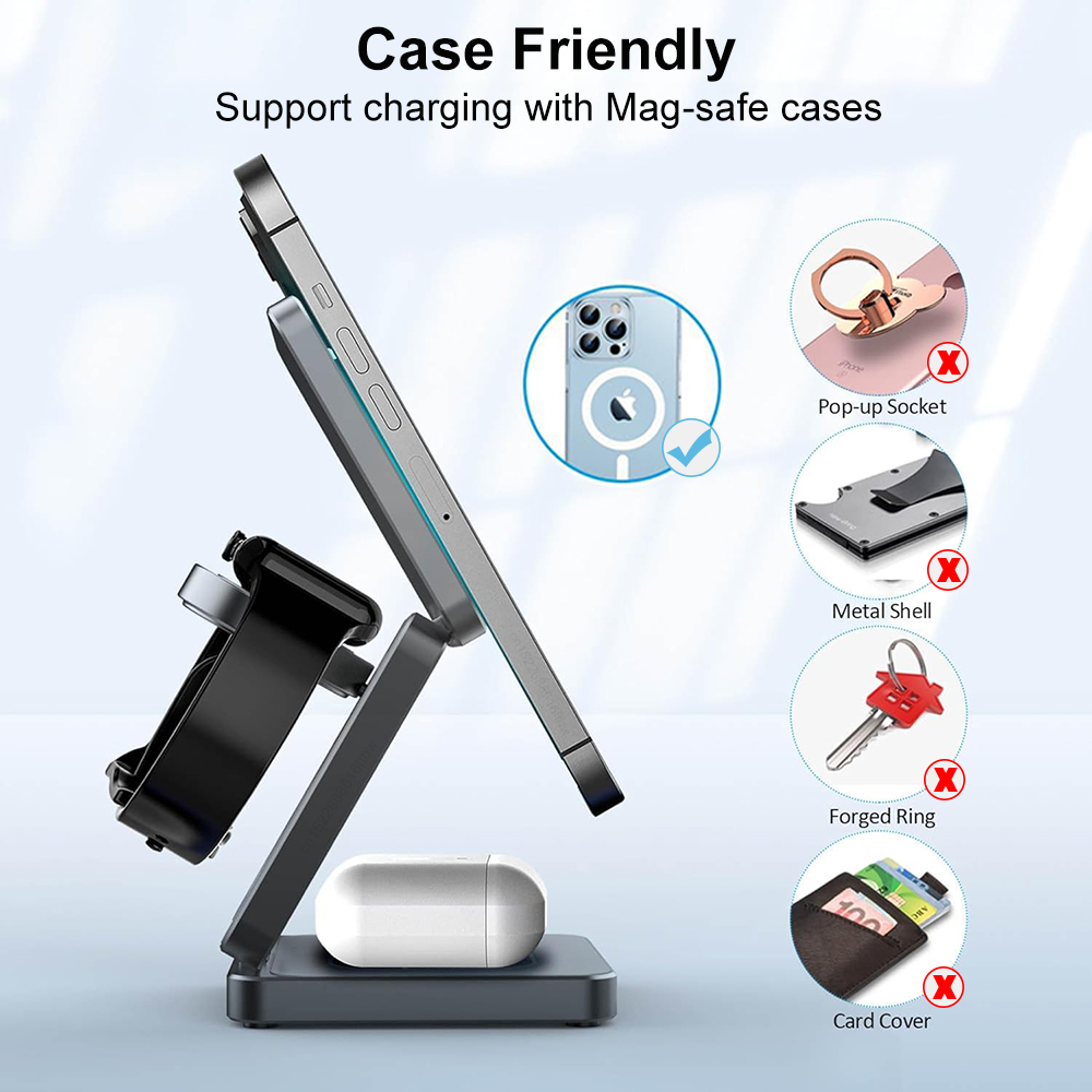 3 in 1 Foldable Magnetic Wirel - Wireless Charger 3 In 1 评论和价格