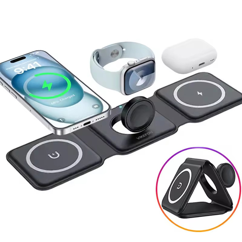 3-in-1 Magnetic Folding Wirele - Wireless Charger 3 In 1 评论和价格