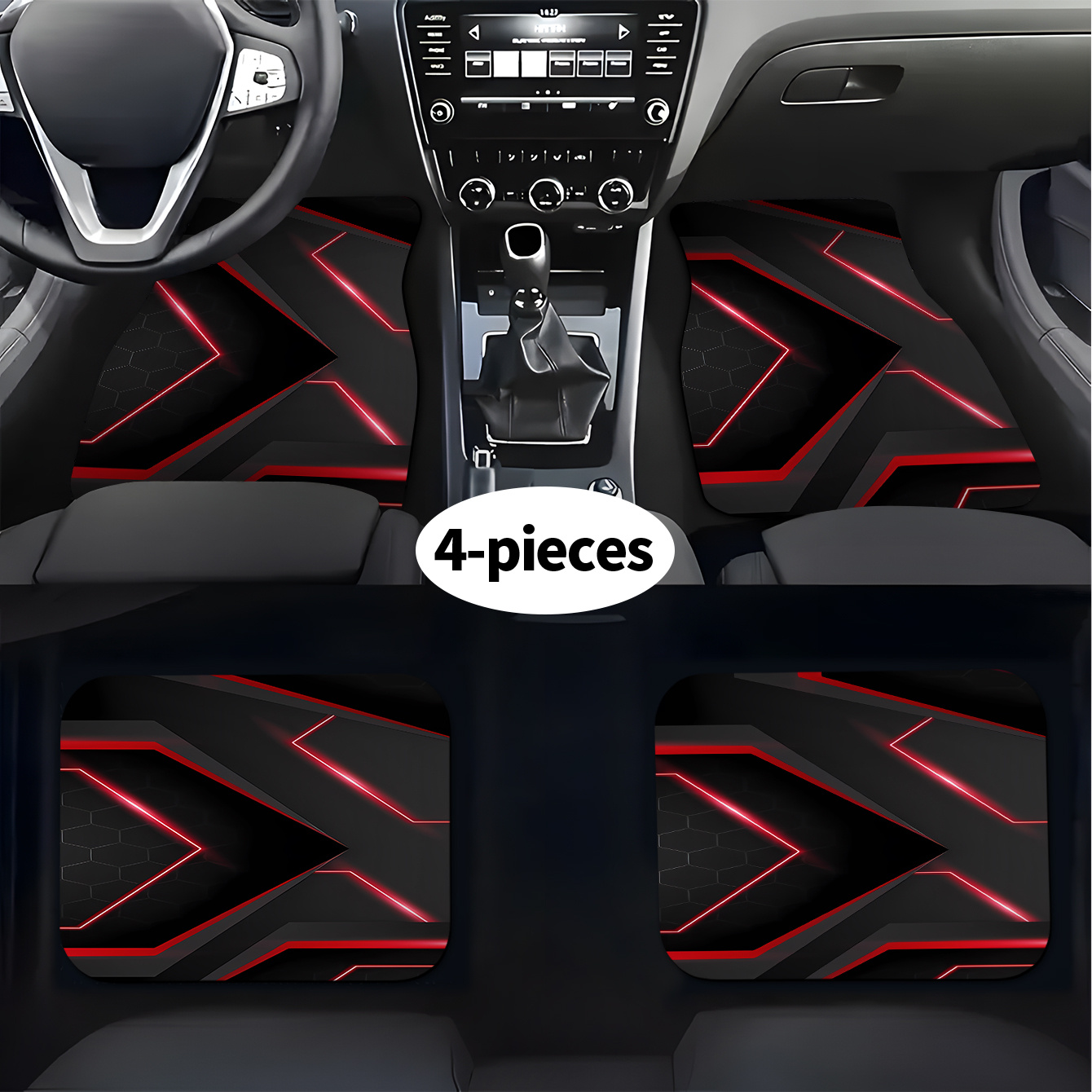 4pcs Set Of High-end Car Inter - Tech Accessories Luxury 评论和价格