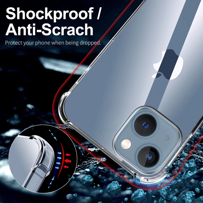Shockproof Clear Phone Case Fo - Tech Accessories Apple 评论和价格