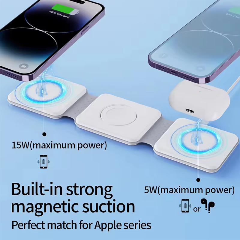 Universal Qi2 Magnetic Foldabl - Wireless Charger 3 In 1 评论和价格