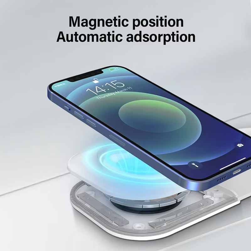 Universal Qi2 Magnetic Foldabl - Wireless Charger 3 In 1 评论和价格