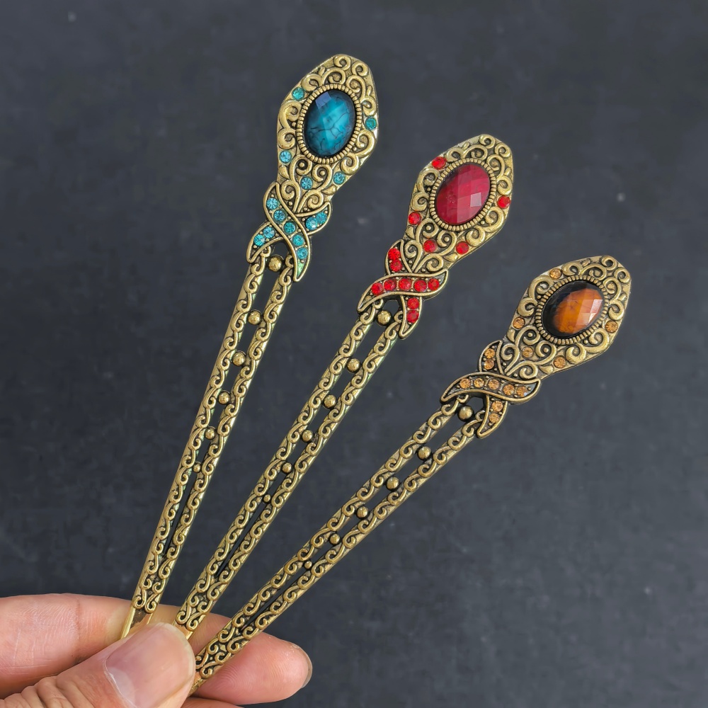 Vintage Metal Hair Sticks for  - Vintage Tech Accessories 评论和价格