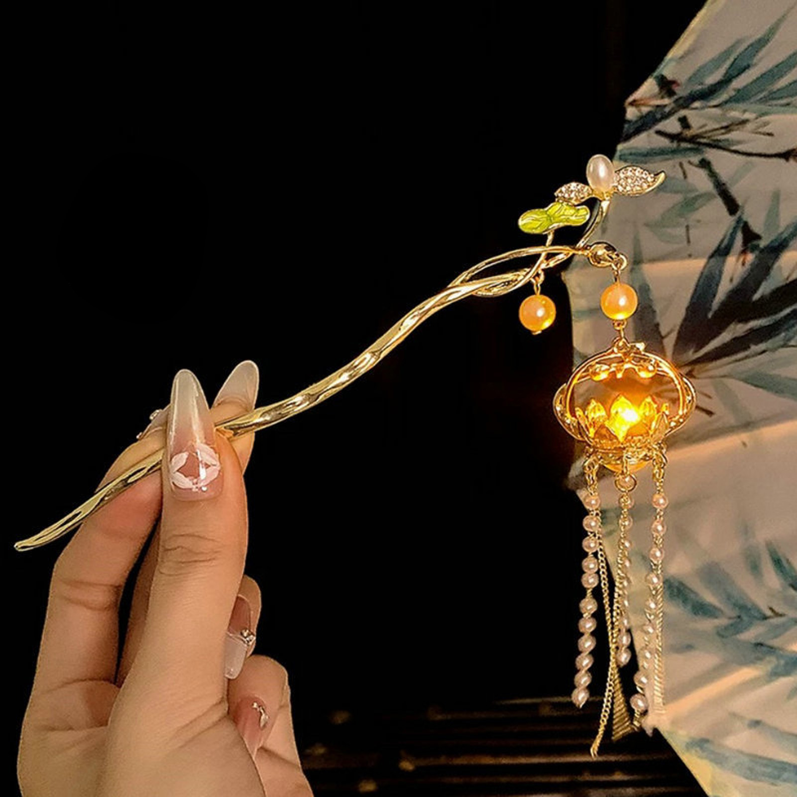 Luminous Flower Hairpin For Wo - Vintage Tech Accessories 评论和价格