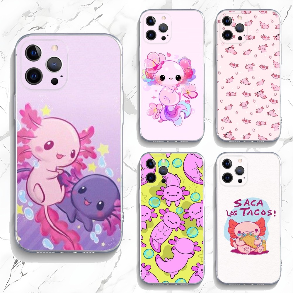 Cute Axolotl Phone Case For iP - Tech Accessories Apple 评论和价格