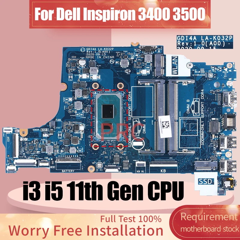 LA-K032P For Dell Vostro 3400  - Intel Cpu Core I7 评论和价格