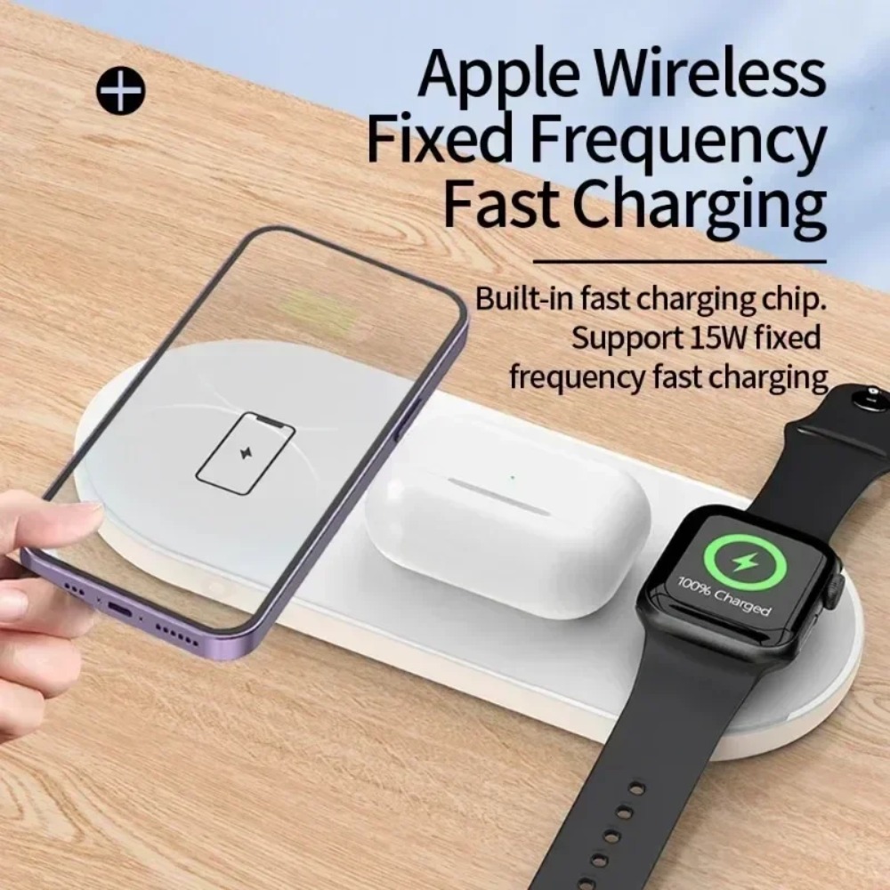 3-in-1 Wireless Charging Pad F - Wireless Charger 3 In 1 评论和价格