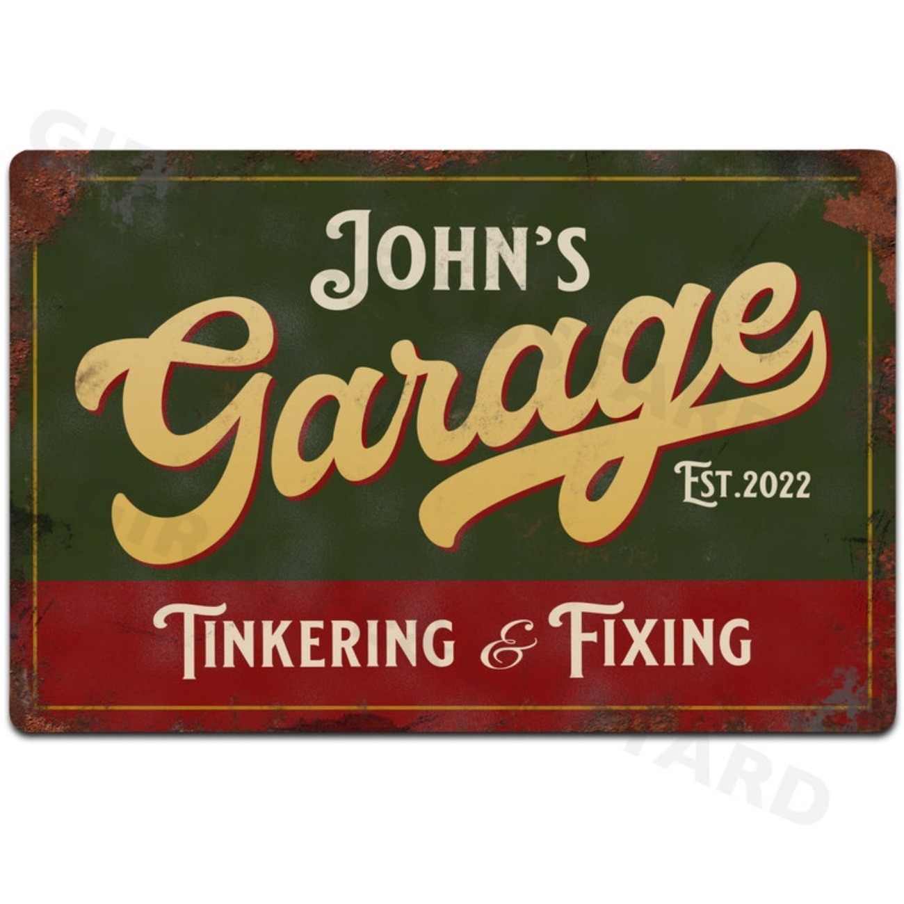 Custom Personalised Garage Met - Vintage Tech Accessories 评论和价格